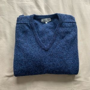 Vintage Blue 100% Wool Sweater